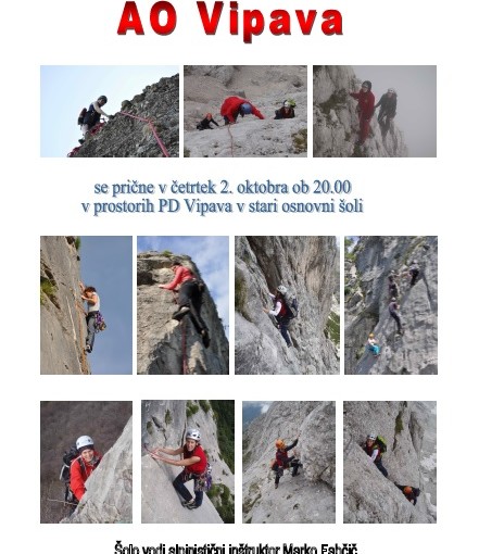 Plezalno alpinistična šola 2014/15