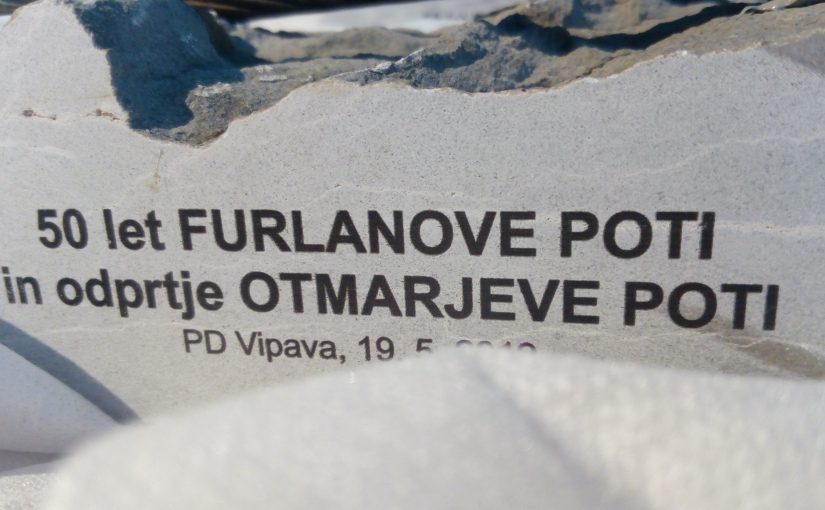 OBVESTILO ob odprtju Otmarjeve poti in 50. obletnici Furlanove poti