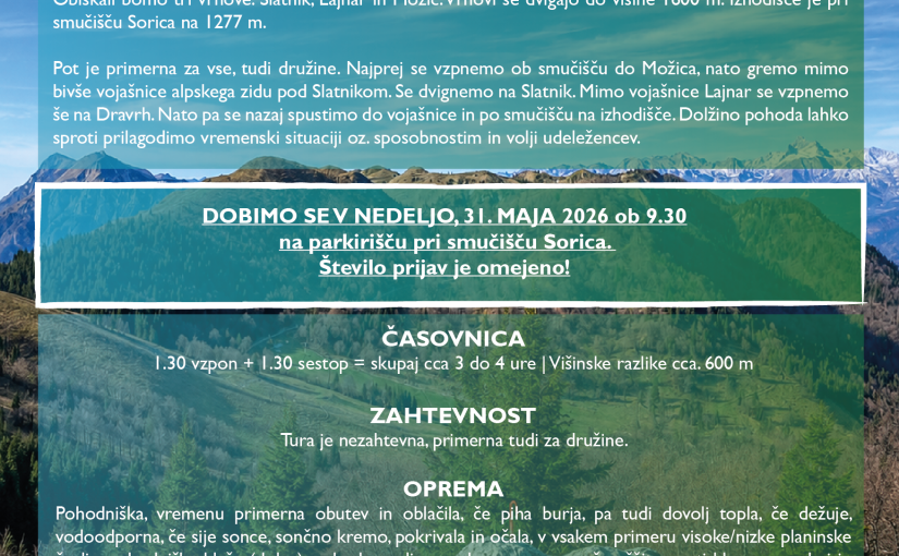 Vrhovi nad Soriško planino
